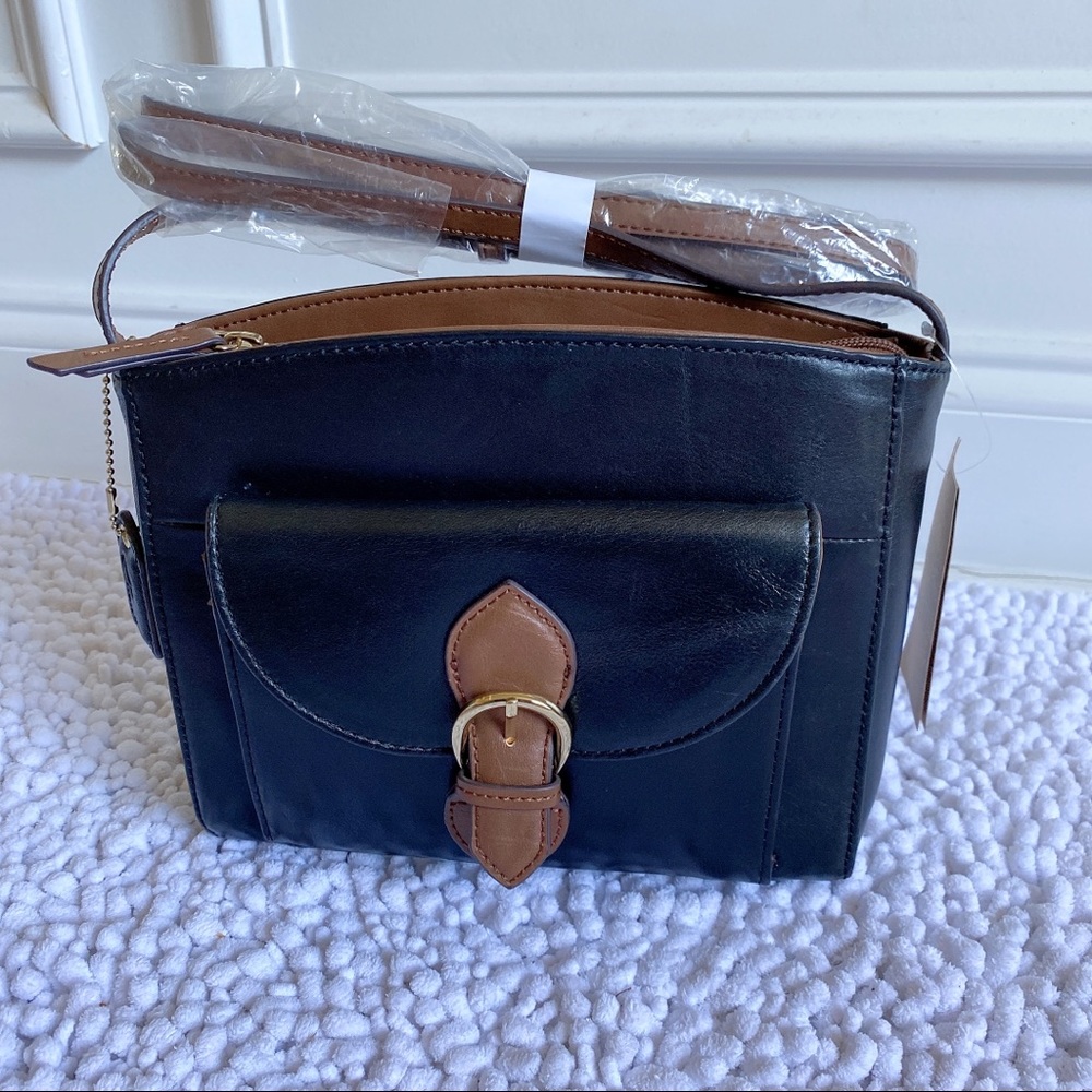 clarks black shoulder bag